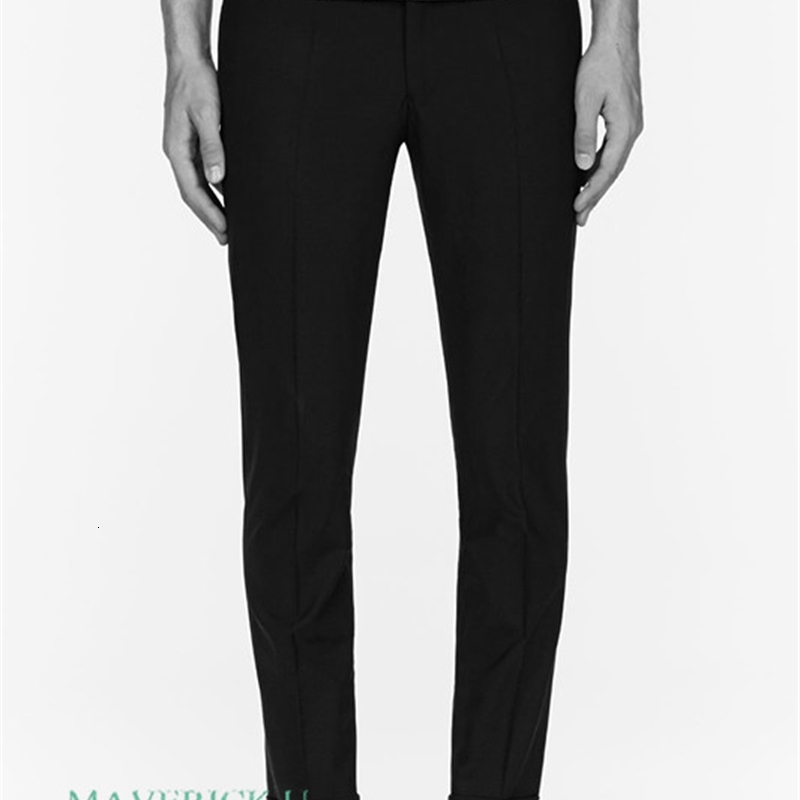 

2021 New -6xl!! Pair of Crimp-fitting Mouth Spring Summer Nine-minute Pants with Small Feet H88K, Black