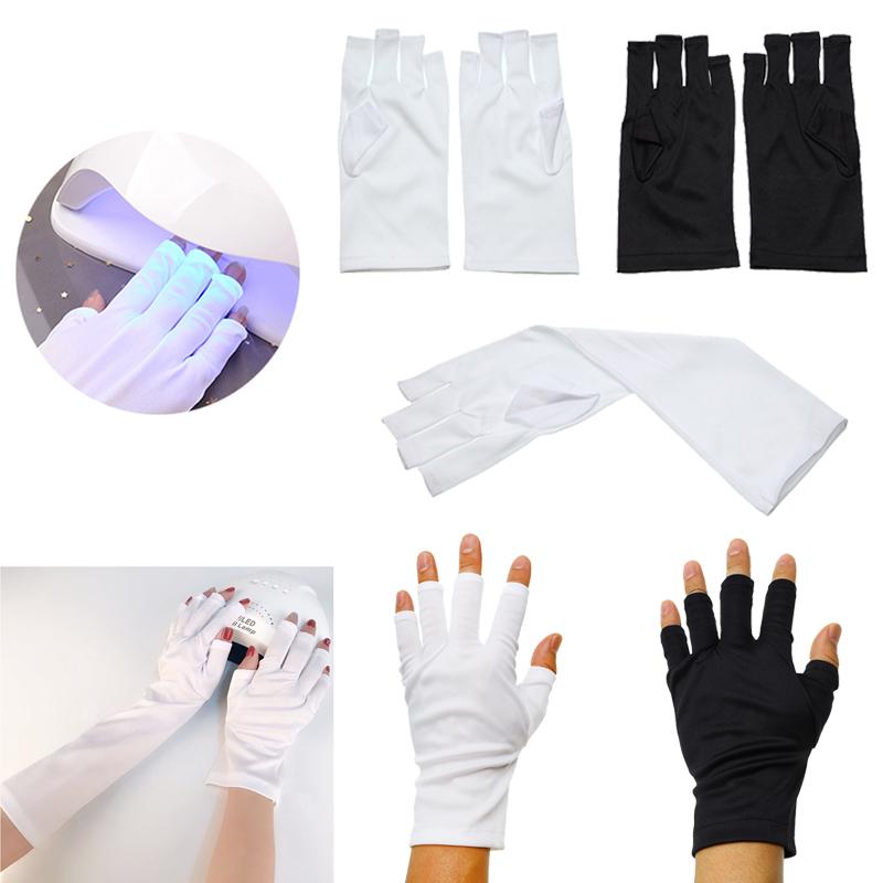 

1Pair Anti UV Radiation Protection Gloves LED Lamp Nail UV Protection Glove Nail Art Gel Dryer Light Art Equipment