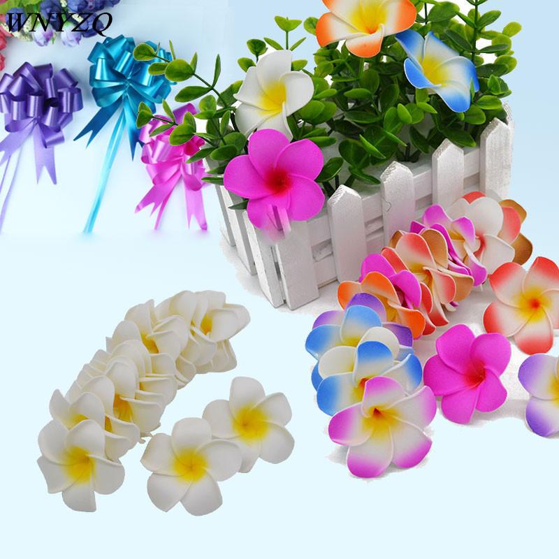 

10Pcs 5cm PE Foam Artificial Plumeria Flower Petal Bride Wedding Event Party Scenes Arrange Decor DIY Fake Egg Flower Supplies, H07