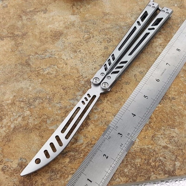 

barebones barebone butterfly trainer training knife balisong Crafts Martial arts Collection knvies xmas gift