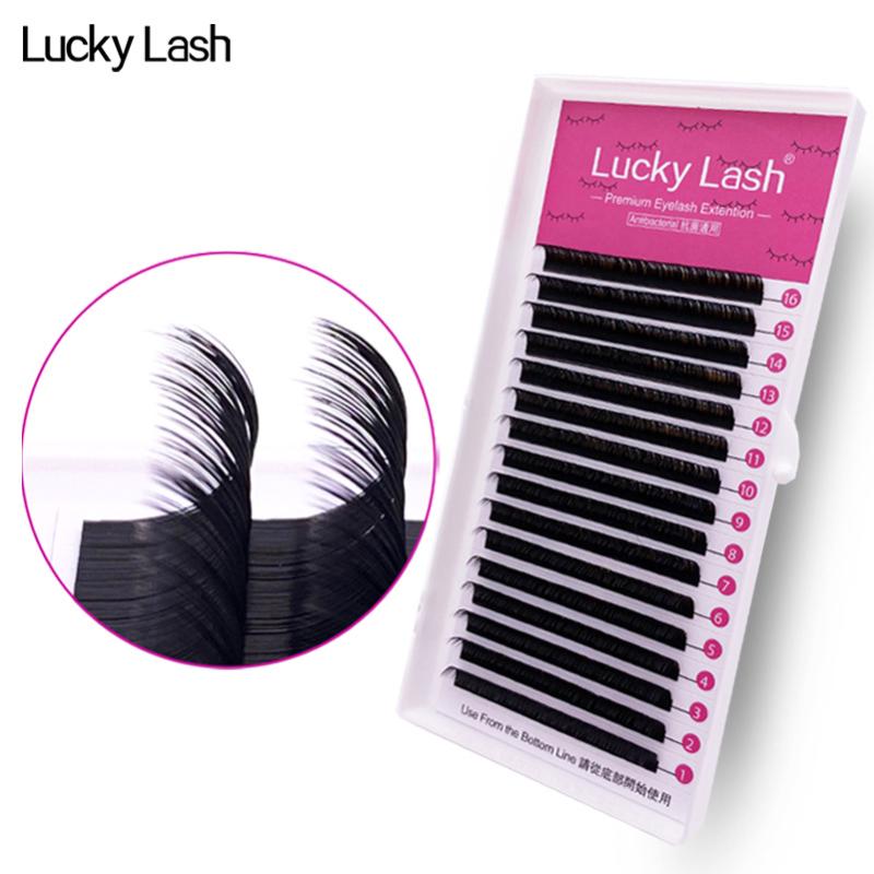 

Lucky Lash 8-15mm All Size Mix Size False Eyelash Extension Individual Synthetic Mink Length Eyelashes Boxes Wholesale