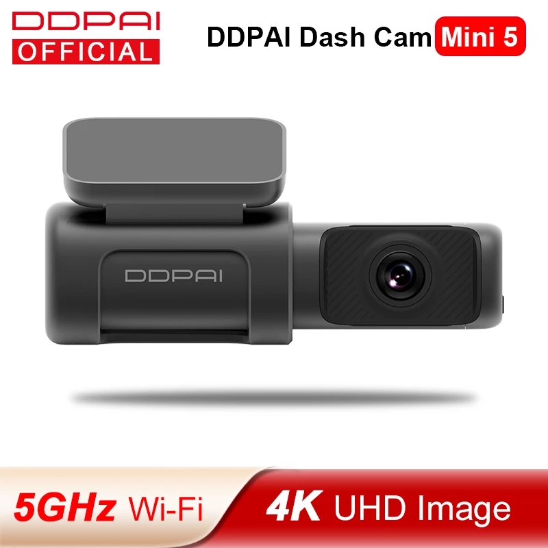 

DDPAI Dash Cam Mini 5 Car DVR UHD DVR Android Car Camera 4K Build-in Wifi GPS 24H Parking 2160P Auto Drive Vehicle Video Recroder Mini5