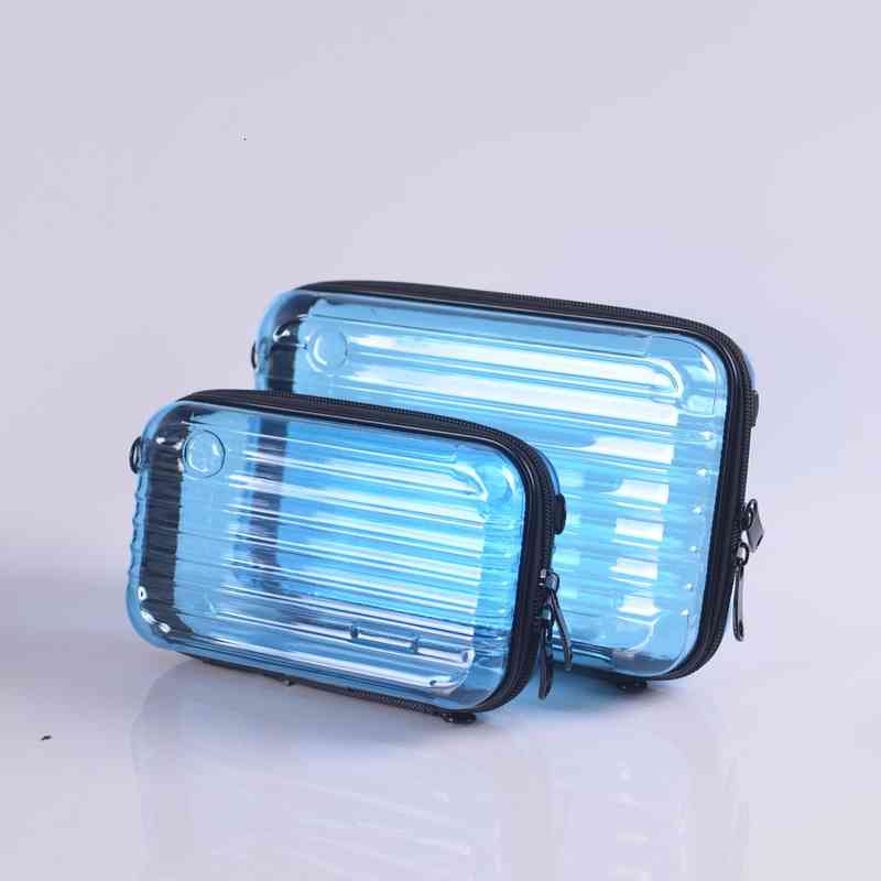 Cosmetic Bags Makeup Cases cosmetic Pc Transparent Wash Portable Travel Overnight Messenger Female Mini Suitcase Multifunctional