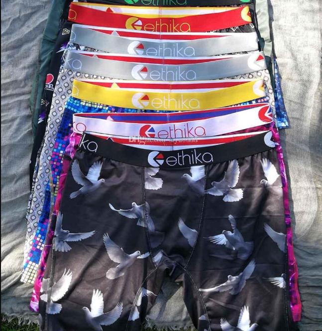 

High quality men's underwear Ethika comfortable and breathable men's designer boxer briefs gift box with four seasons briefs84648, Maxied color