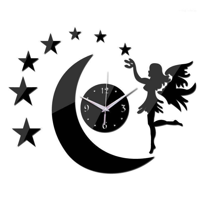 

limited hot sale acrylic mirror clock modern design clocks quartz living room sticker wall stick real Europe1