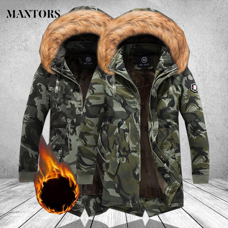 

Winter Men Jacket Coats Camouflage Thick Warm Windproof Long Jackets Mens Down Parka Hooded Cotton-padded Outwear Plus Size 4XL, Cc158 black