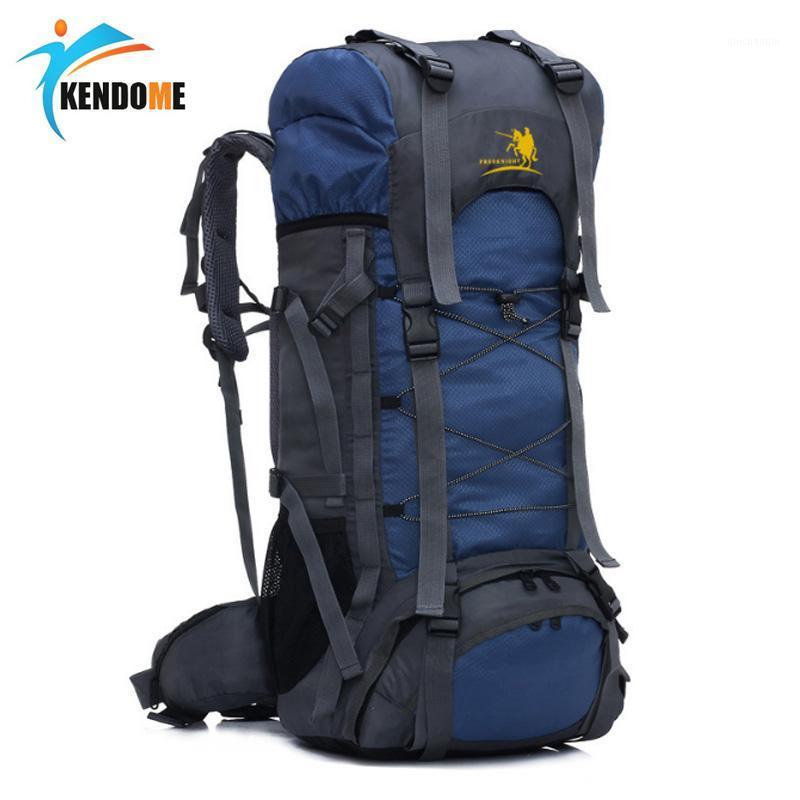 

Hot 60L Top Quality Waterproof Outdoor Climbing Hiking Backpack Camping Mountaineering Backpack Sport Travel Bike Shoulder Bag1, Green