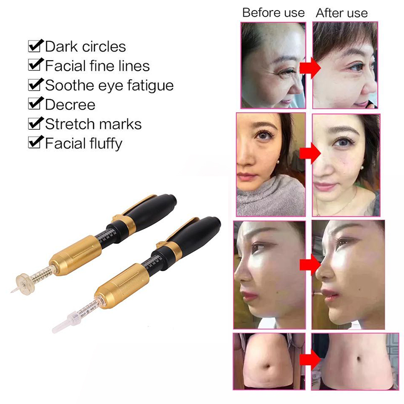 

2in 1 Hyaluron Pen with Two Heads for Meso Injector Mesotherapy Lip Injection Gun for Lip Lifting Anti Wrinkle Atomizer Beauty Tool