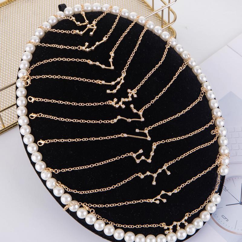 

Charm Bracelets 8Seasons Fashion 12 Constellation Bracelet For Men Women Accessories Rhinestone Gold Pendant Trendy Daily Party Gift1