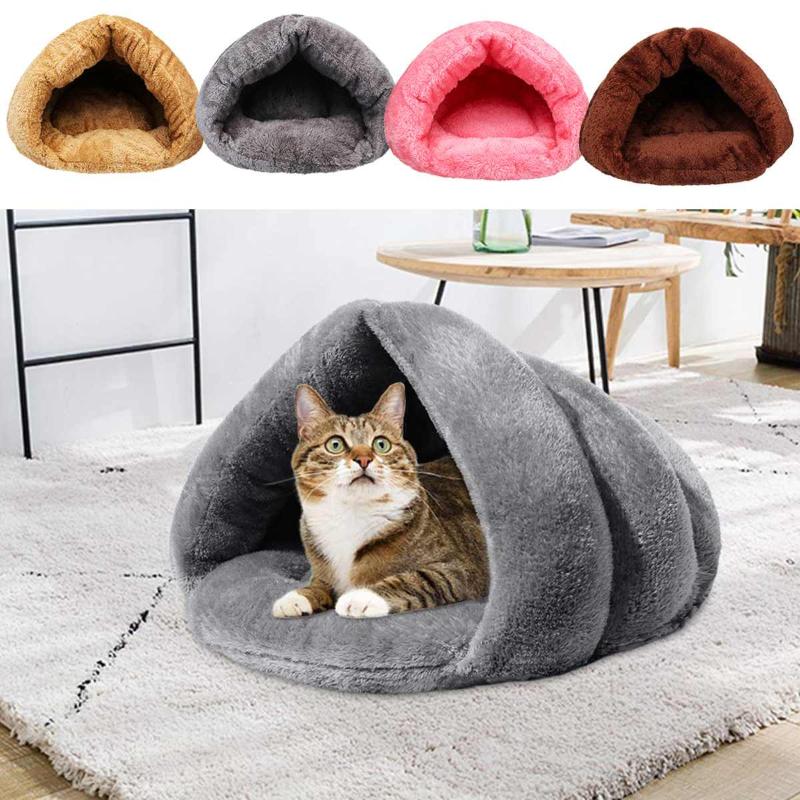 

Winter Warm Slippers Style Dog Bed Pet Dog House Lovely Soft Suitable Cat Bed House For Pets Cushion High Quality Products, Khaki