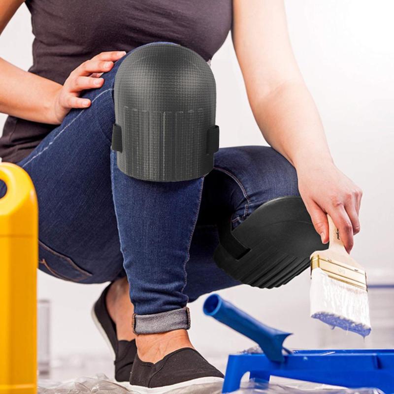 

1 Pair Flexible Soft Foam Kneepads Protective Sport Work Gardening Builder EVA knee pads Knee protectors Garden construction, Red