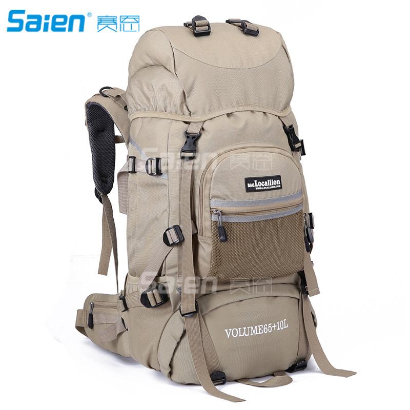 

65+10L Travel Organizer / Backpack / Hiking & Backpacking Pack Camping & Hiking Outdoor Waterproof Quick Dry, Black