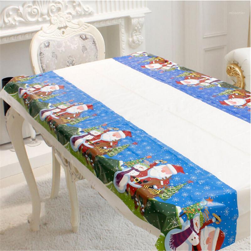 

Christmas Disposable Tablecloth Festive Rectangle Oblong Table Cloth Xmas Tableware Dining Kitchen Table Cover 180*110cm1, Elderly