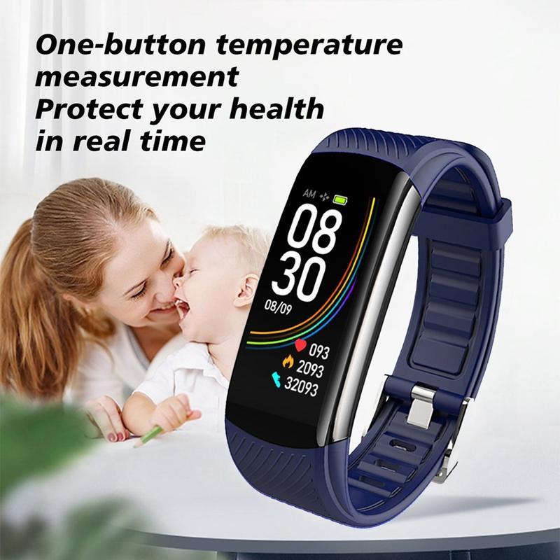 

C6T Body Temperature Bracelet Watch Information Push Sleep Exercise Step Smart Bracelet Waterproof Female1