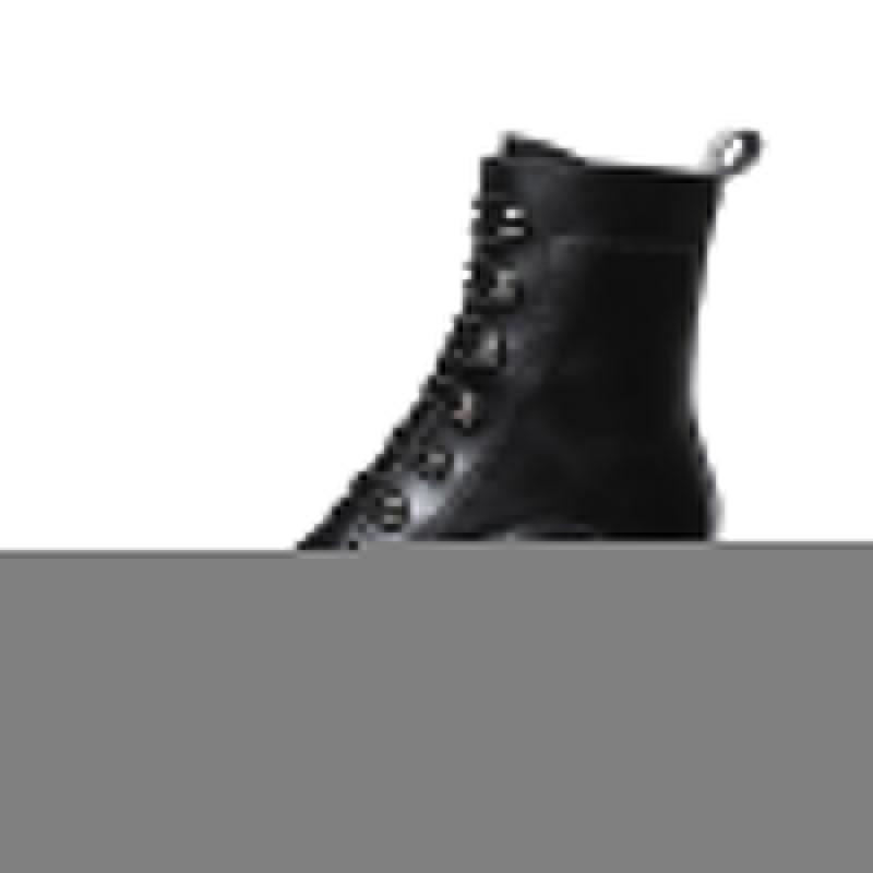 

Boots Female women shoes Autumn British Wind Genuine Leather Thick With Short Boots Motorcycle shoes, Black