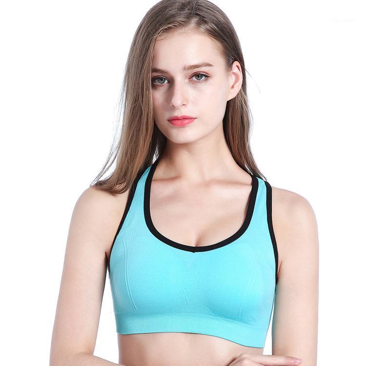 

Cross-Border HOT Sales Wireless Shockproof Sports Bra Yoga Fitness Running Outfit1, Black
