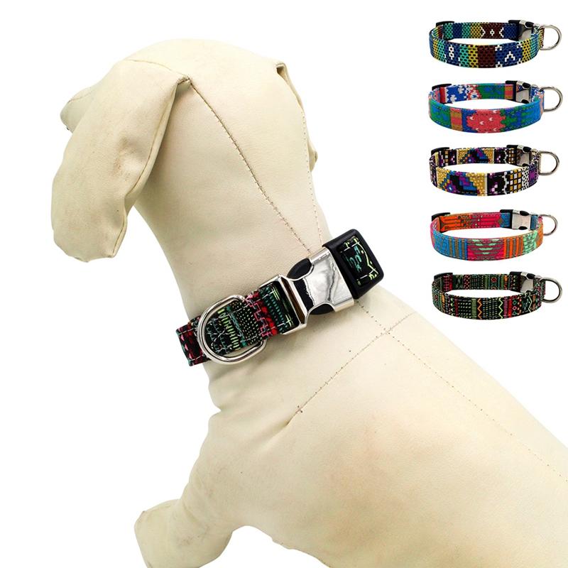 

Dog Collar Personalized Nylon Pet Dog Tag Collar Puppy Cat Nameplate ID Collars Adjustable For Small Medium Large Dogs Leads