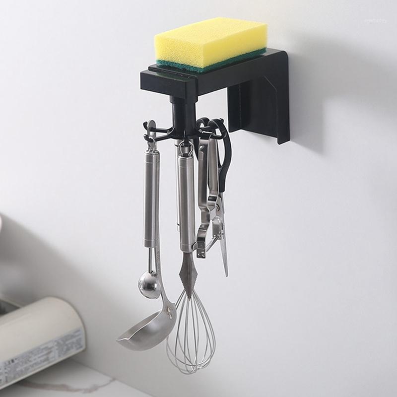 

Rotary Storage Hook Punching-free Kitchen Accessories Bathroom Hook Kitchen Wall Utensils Storage Rack1