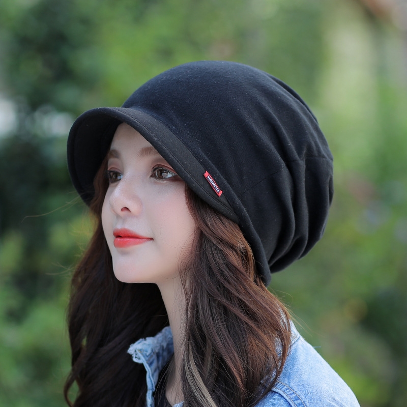 

fashion Winter knitting Plus cashmere Berets cap for Keep warm Peaked cap hat, Black