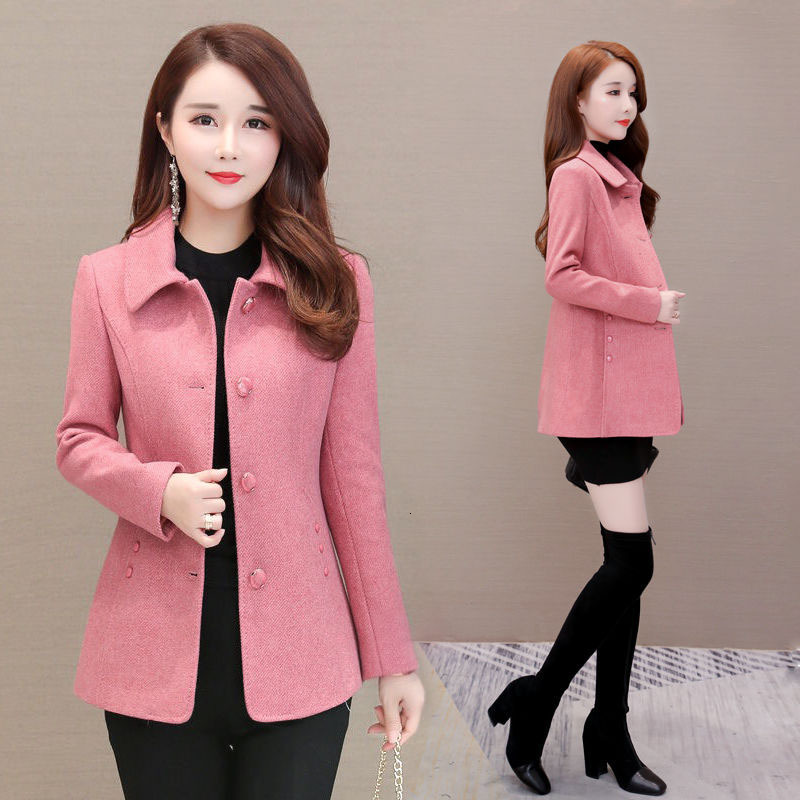 

Women Korean New Fashionable Autumn Thin Winter Short Female Casual Coat Thicken Plus Size Wool Outerwear R786 Nhw4, Naked