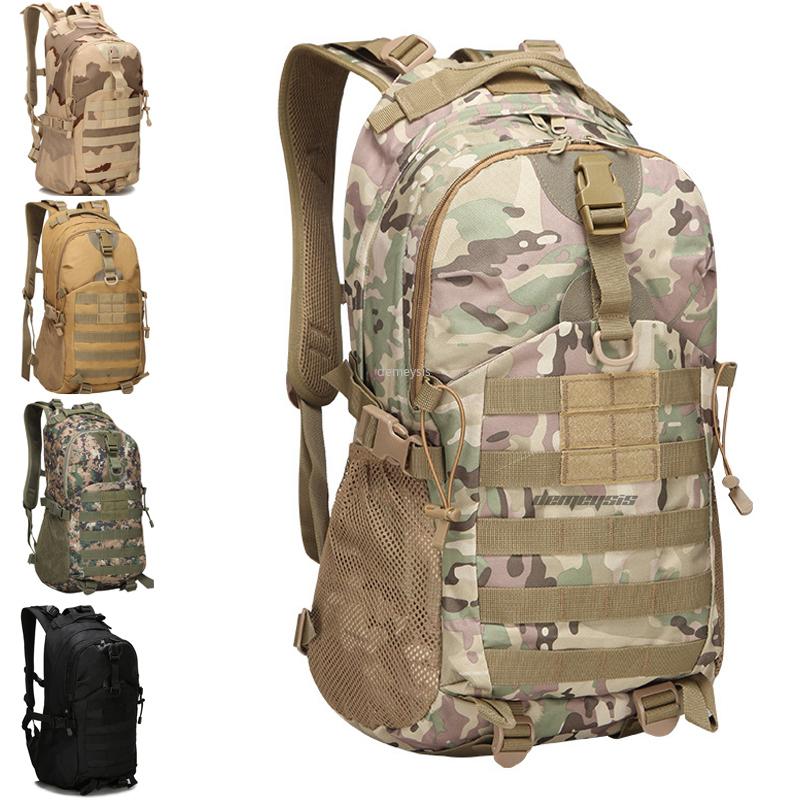 

Men Outdoor Tactical Backpack Camouflage Hiking Camping Hunting Bags Women Travelling Trekking Rucksacks Bag, Black