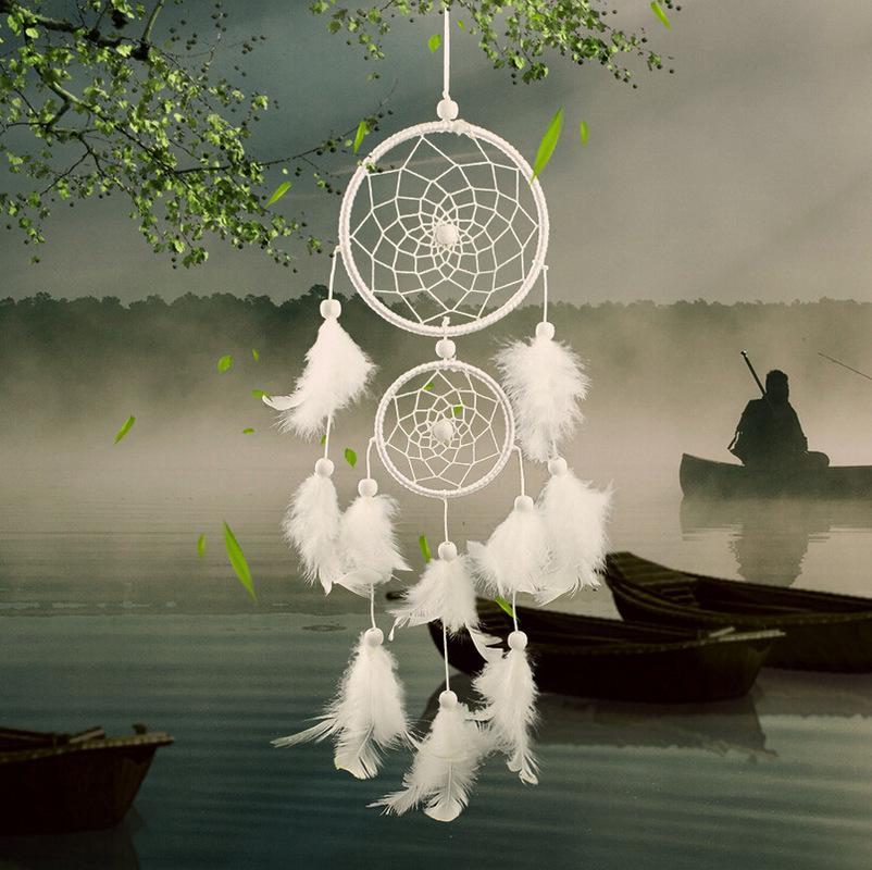 

Dream Catcher Room Decor Feather Weaving Catching Up The Dream Angle Dreamcatcher Wind Chimes Style Religious Mascot
