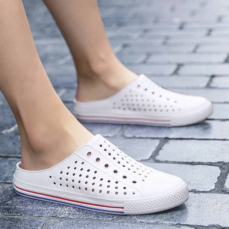 

DUDELI women Flats Summer Casual Couple Breathable Antiskid Light Slippers Beach Hole slippers summe outdoor #w30 #is4r