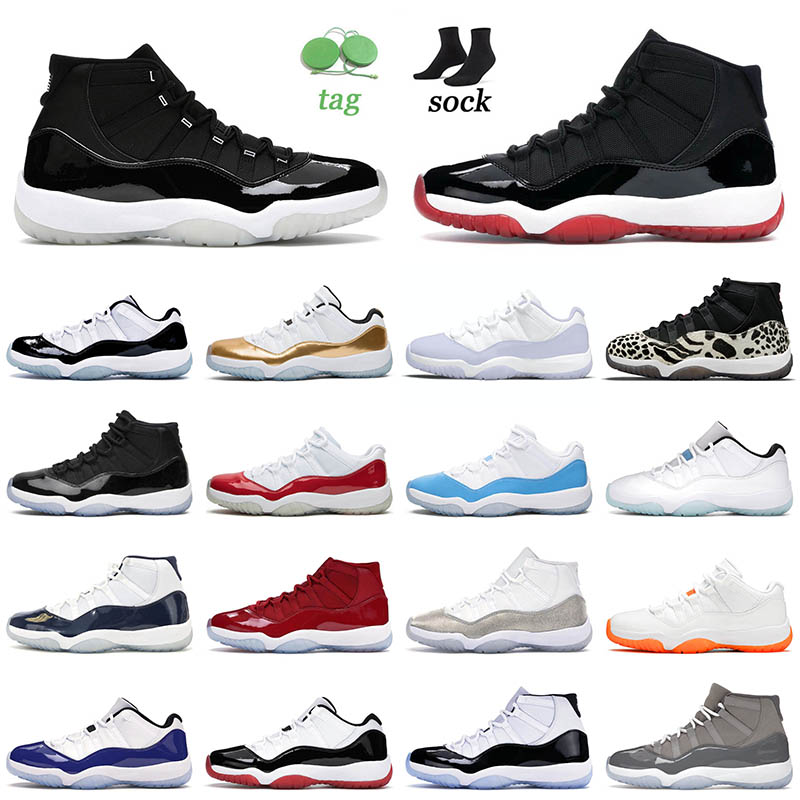 

OG 2023 25th Anniversary Arrival Basketball Shoes 11 11s XI High Bred Concord Low Pure Violet Varsity Red Cool Grey Mens Women Space Jam, B28 cool grey 36-47