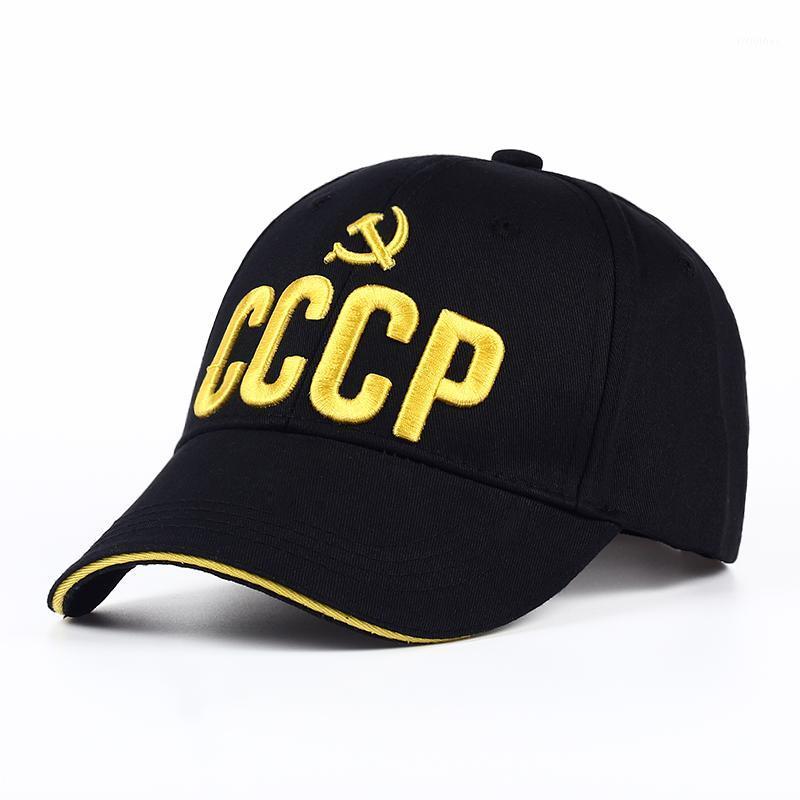 

Ball Caps VORON CCCP USSR Russian Style Baseball Cap Unisex Black Red Cotton Snapback With 3D Embroidery Quality Garros1