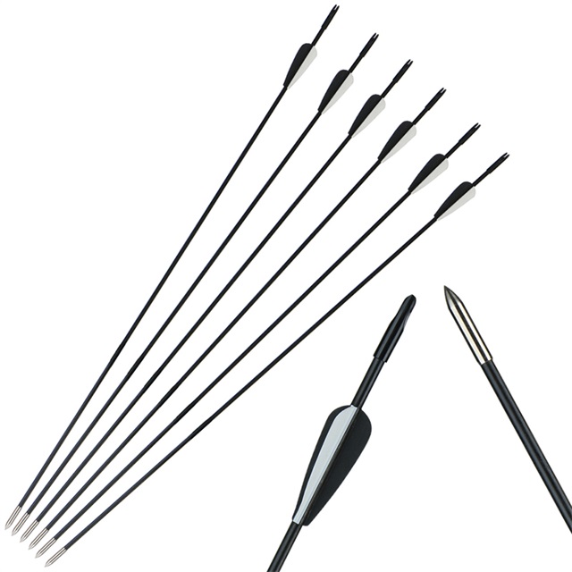 

Custom plastic vanes fiberglass arrow archery shooting fiberglass arrow shaft for wholesale