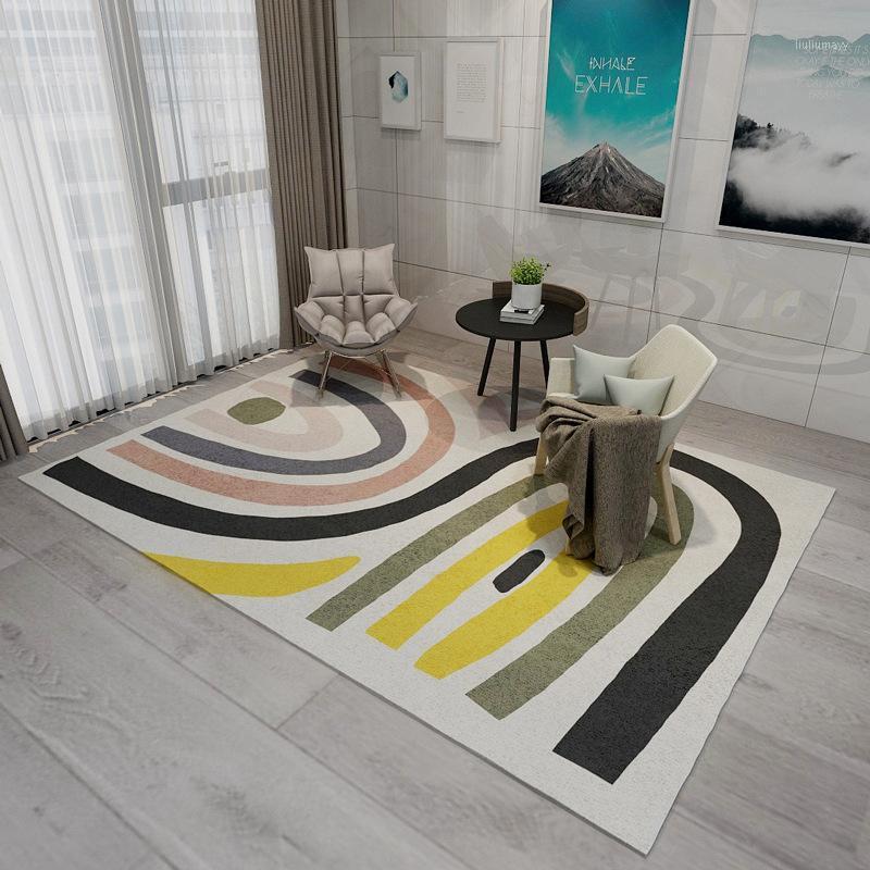 

Modern Art Carpet Colourful For Living Room Nordic Big Size Polyester Carpet Home Decor Bedroom Office Sofa Tatami Mat Noslip1, 10