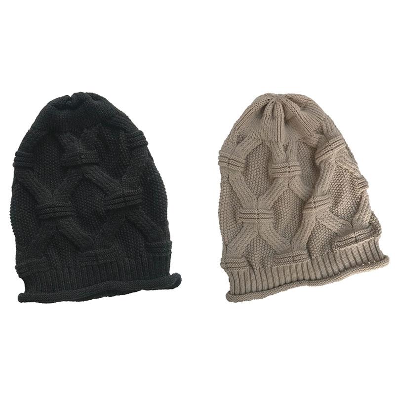 

New Slouchy Beanie Winter Knit Soft Hat for Women and Men, Black