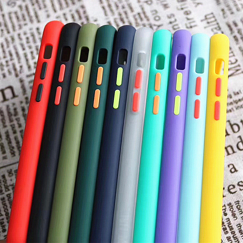 

TPU+PC Hybrid Matte Skin Feel Phone Protective Case for iphone 6 6s 7 8 Plus X XS XR 11 12 Pro Max Shockproof Cover DHL, Dark green