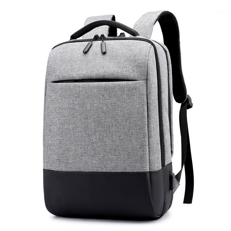 

Laptop Bag Multi-function USB Charging Headphone Jack Unisex Backpack Waterproof Wear-resistant Travel Essential1, Black