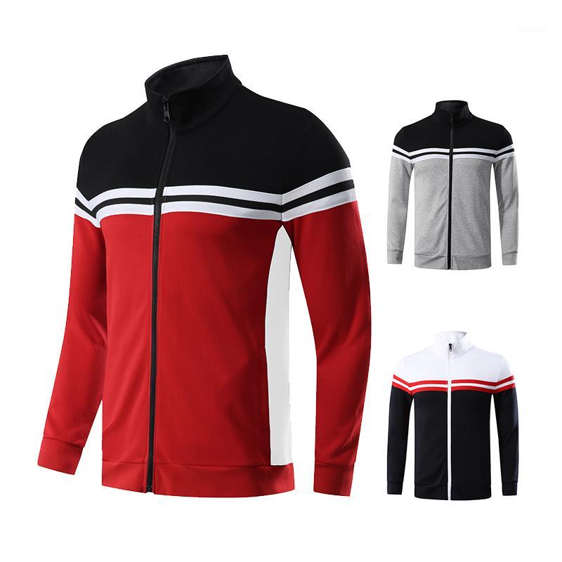 

Men Cardigan Coat 2020 Running Novelty Shirts Patchwork Outwear Training Jerseys Football Fitness Jogging Jackets1, Black