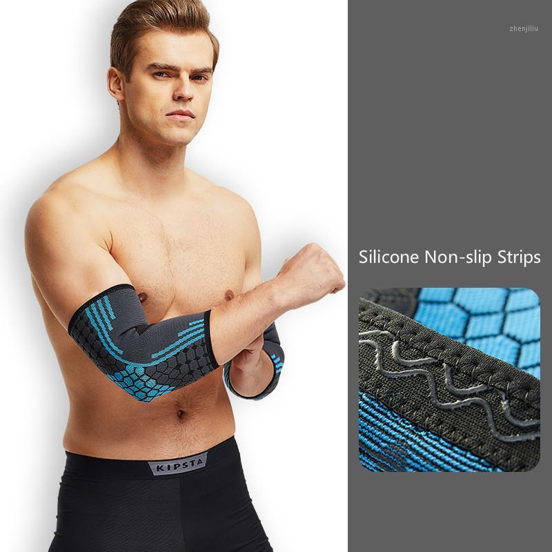 

Elbow Support Elastic Compression Sleeve Weightlifting Powerlifting Tennis Eblow Protector Brace Pad Arm Warmer for Men Women1, Blue(1 pcs)