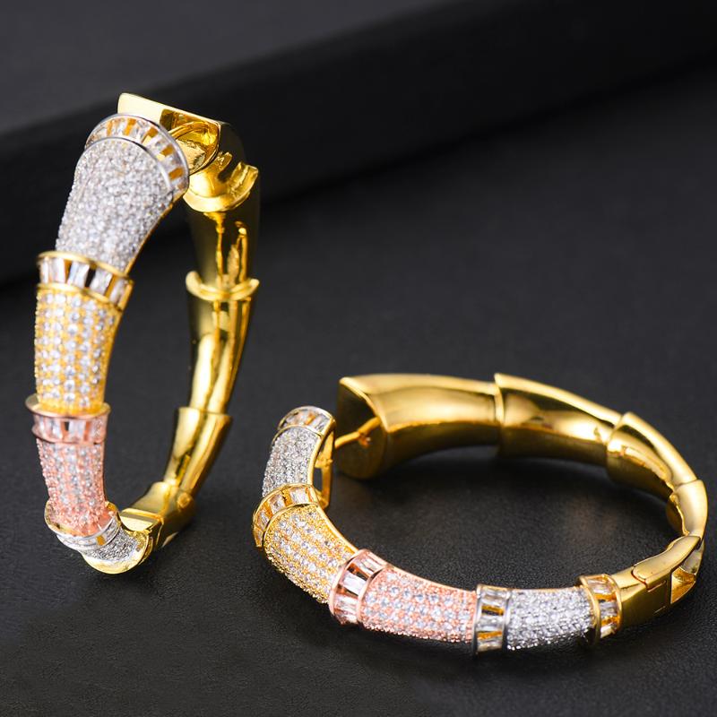 

Charm Missvikki Important Occasion Women Jewelry Hoop Earrings Luxury Shiny Delicate Gorgeous Top Quality Fashion