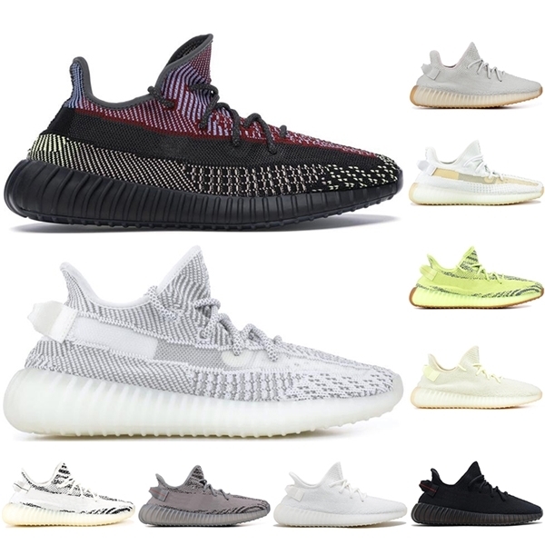 

Hot Kanye West Running Shoes Men Women Sport Sneakers ABEZ Asriel Sulfur Israfil Yecheil Yeezreel Lundmark Static V2 Reflective Trainers