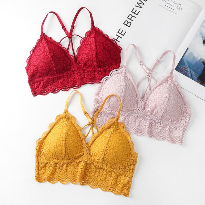 

Sexy Lace Crop Top Women Bra Cozy Gather No Wire Underwear Tube Top Female Bottoming Camisole French Lingerie Femme Tank Tops1