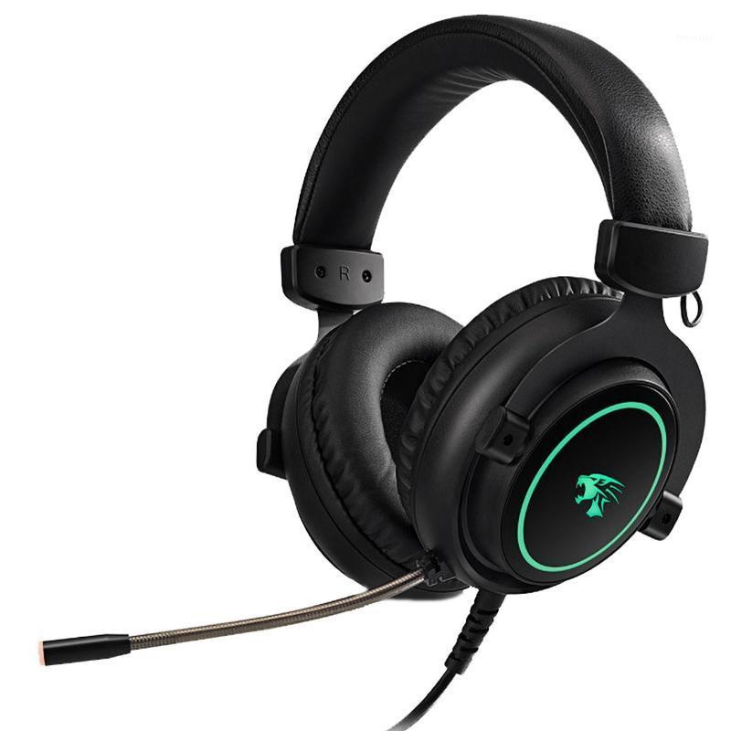 

V6000 Head Mounted Gaming Headset Computer RGB Light PS4 Chicken Headed1, Black