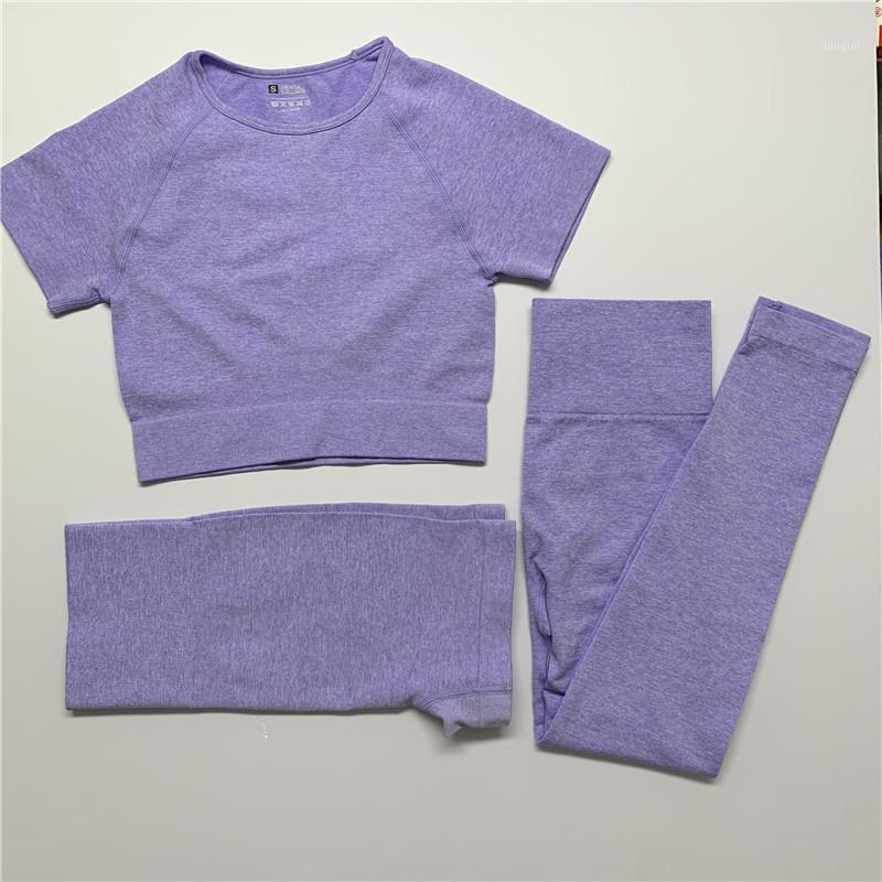 

Woman Sport Outfit Fitness Suits Solid Sports Wear for Women Gym Sportwear Seamless Fitness Workout Clothes 3 Piece Leggings Set1, Green shorts