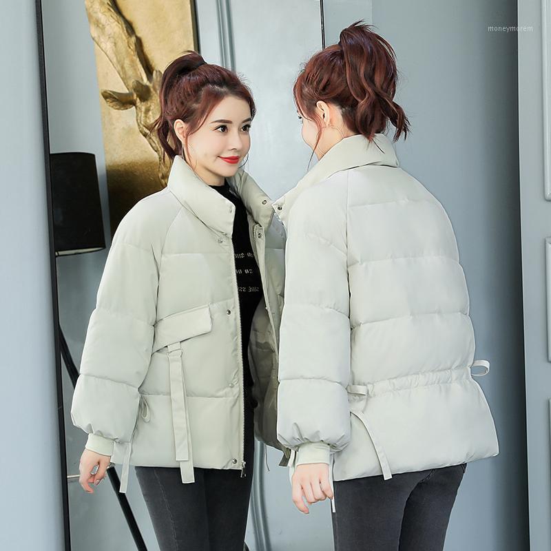 

6 Colors Women Winter Puffer Jacket Korean Short Quilted Bubble Coat Warm Parkas Plus Size Casual Overcoat Female New 20201, Black