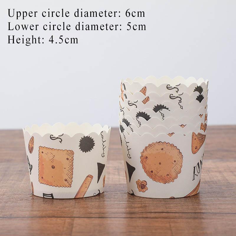 

Muffin Liner Cake Paper Cups Oil Proof DIY Baking Accessories Cartoon Pattern Cupcake Cases High-temperature