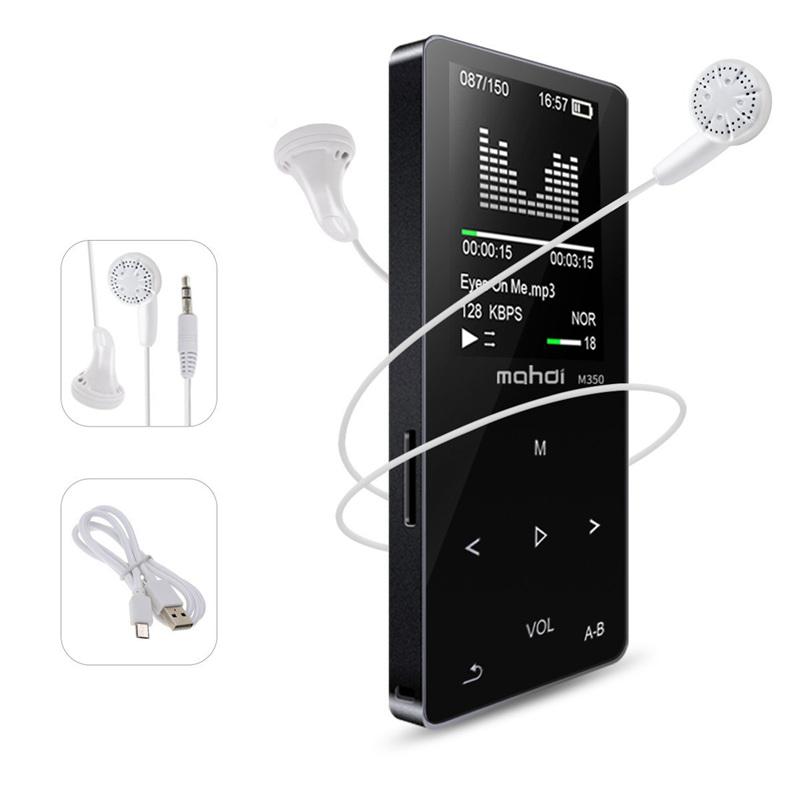 

New Metal Bluetooth Sport MP3 Player Portable o 8GB with Built-in Speaker FM Radio APE Flac Music Player(Black