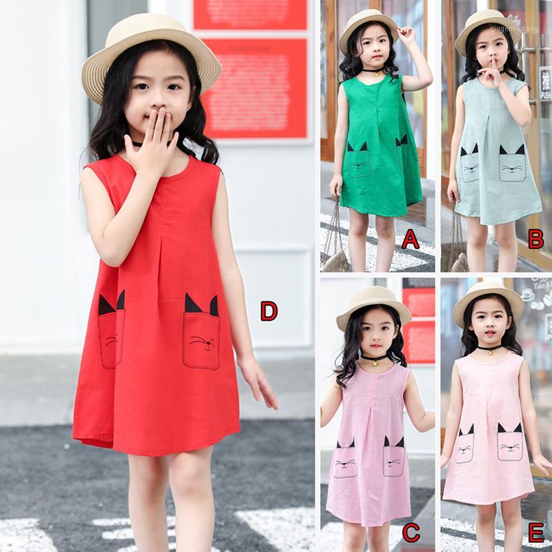 

NEW Toddler Girls Summer Princess Dress Kids Baby Party Wedding Sleeveless Dresses 2020 newst baby dress1