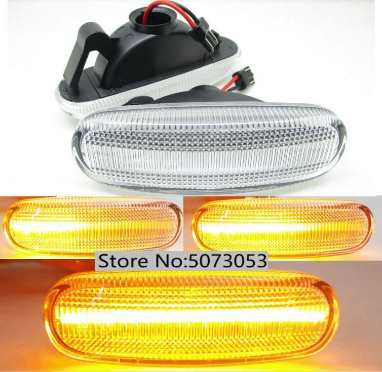 

Led Dynamic Side Marker Turn Signal Indicator Light For Bipper Tepee Panel Van Lancia Musa 3501, As pic