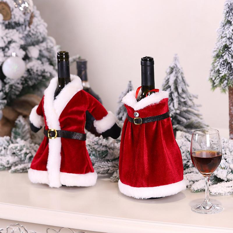 

Dress Skirt Wine Bottle Cover New Year 2021 Decor Christmas Decorations For Home Xmas Gifts for 2020