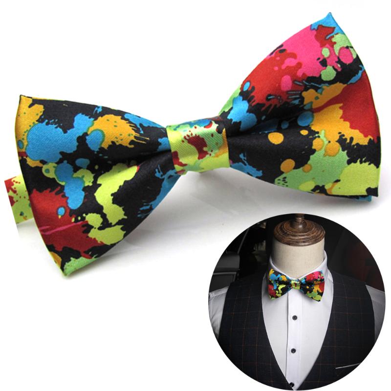 

Bow Ties Festival Charming Party Wedding Banquets Butterfly Printing Accessories Adjustable Colorful Groom Men Tie