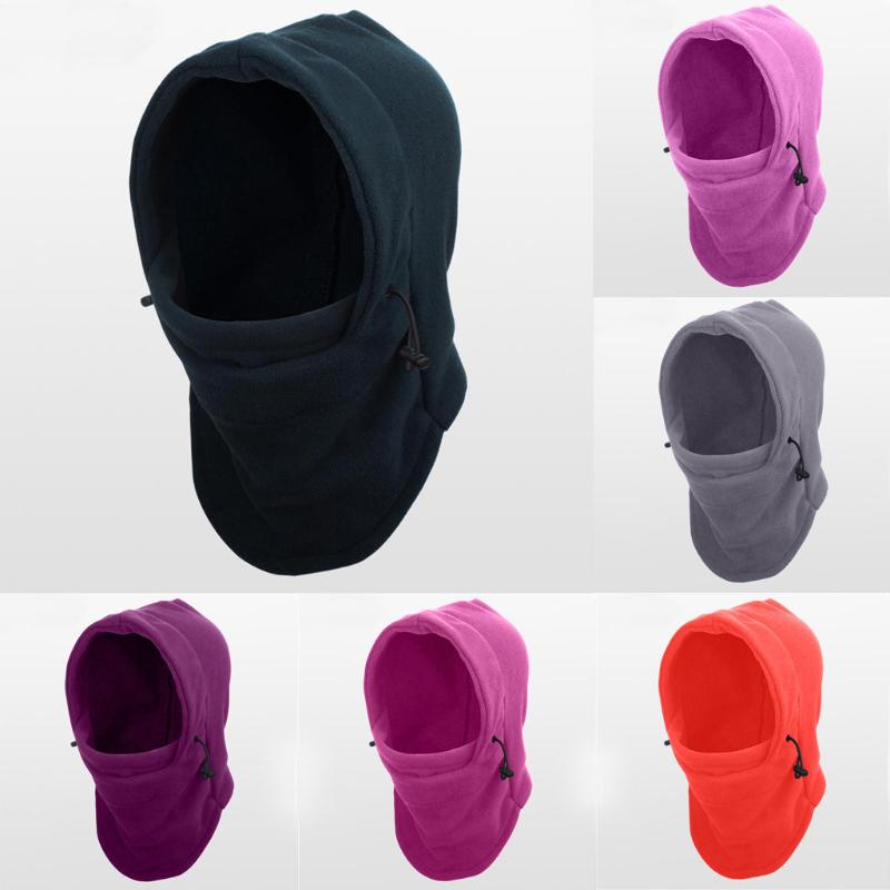 

Winter Outdoor Riding Windproof Fleece Hood Mask Thick Warm Snow Cap Mask, Pink