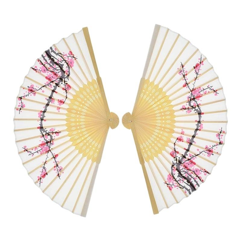 

15 PCS Delicate Plum Blossom Design Folding Hand Fan Wedding Gifts,Ladies, Church Wedding Gift, Party Favors, DIY